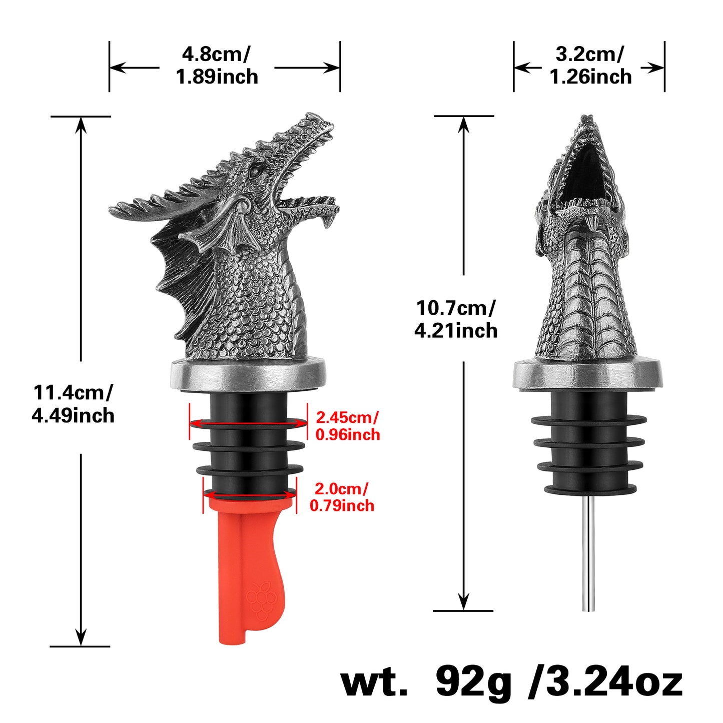 Dragon Wine Pourer & Stopper