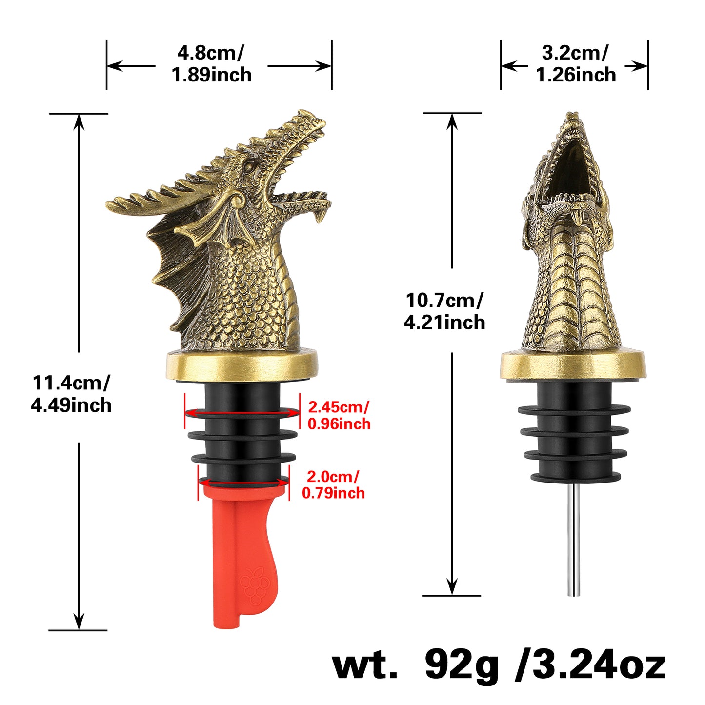 Dragon Wine Pourer & Stopper